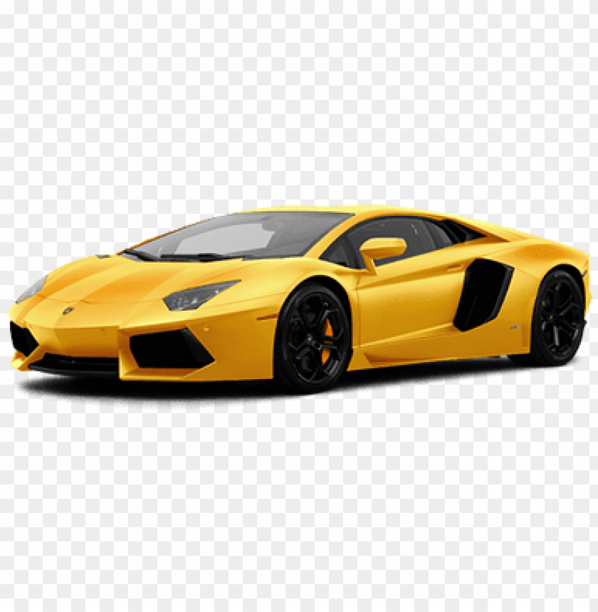 yellow lamborghini no background PNG image with transparent background