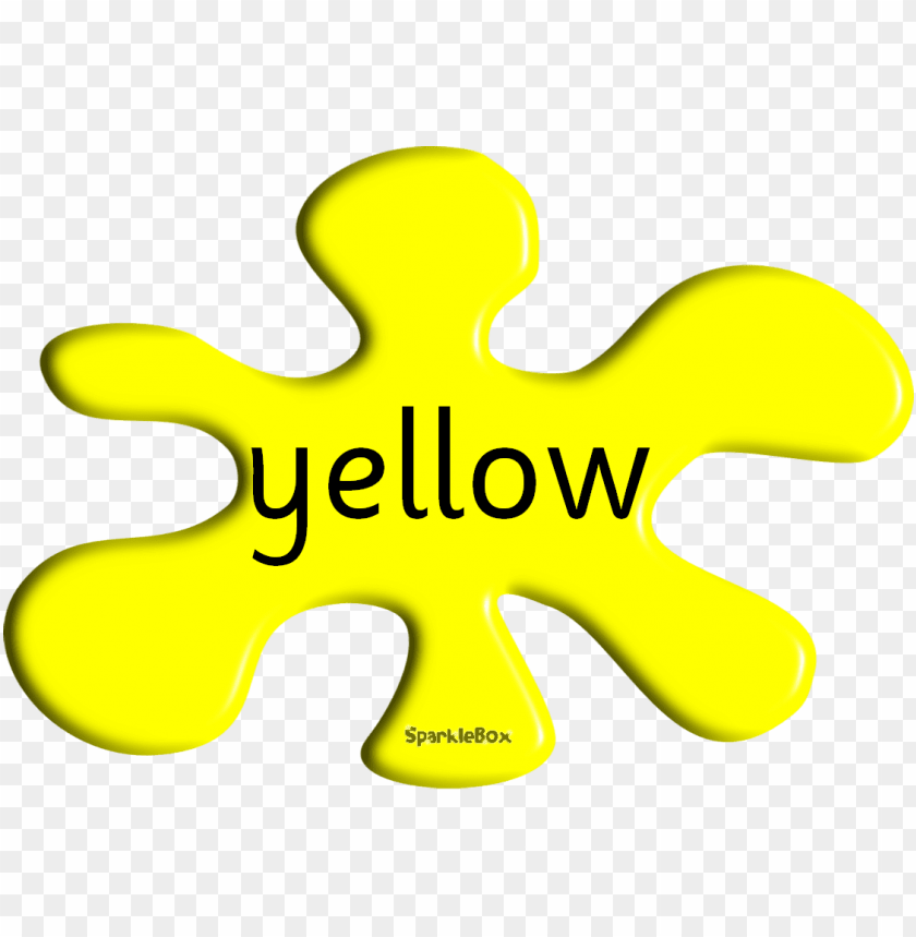 yellow splat clipart