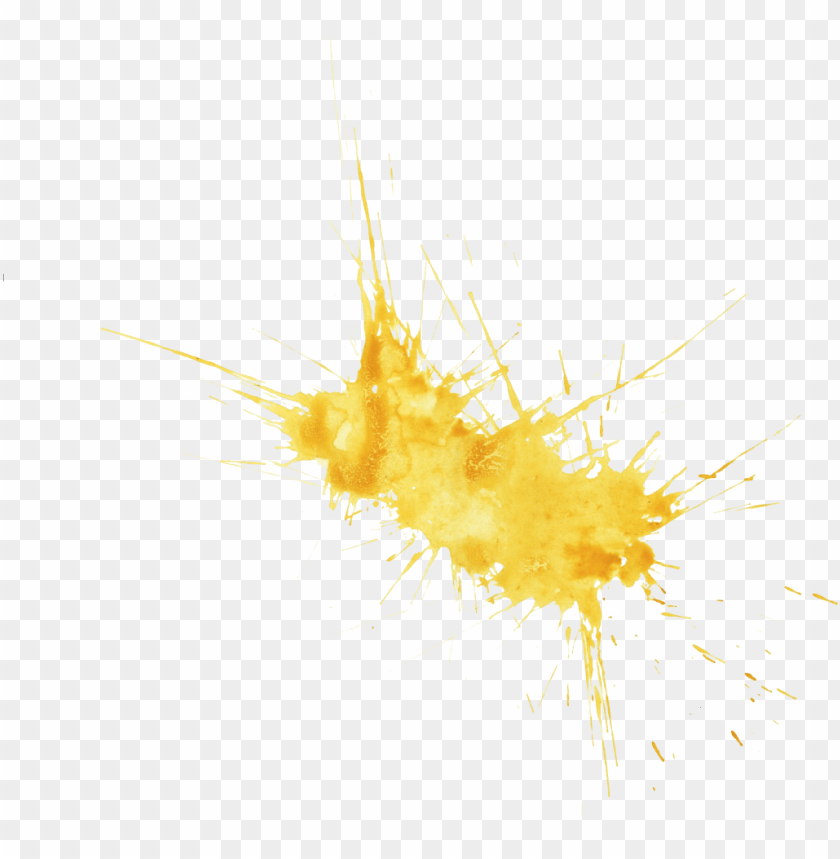 Yellow Paint Splash Png PNG Image With Transparent Background