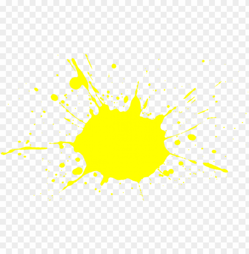 free PNG yellow paint splash png - yellow paint splatter no background PNG image with transparent background PNG images transparent