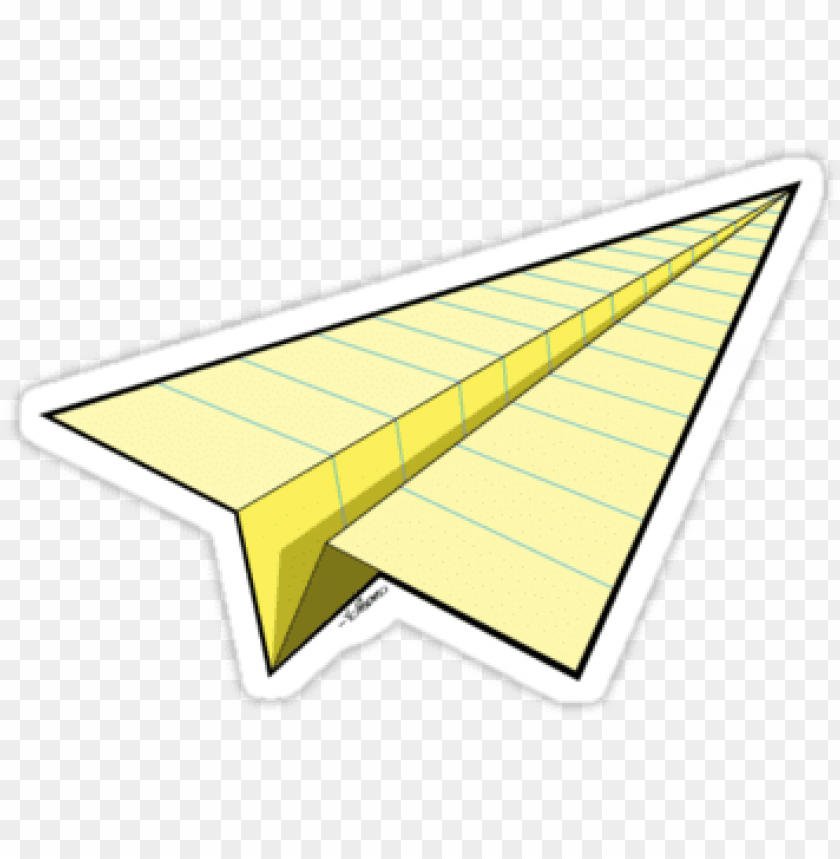 yellow paper airplane PNG transparent with Clear Background ID 71828