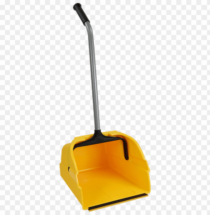 tools and parts, dustpans, yellow plastic dustpan with long handle, 