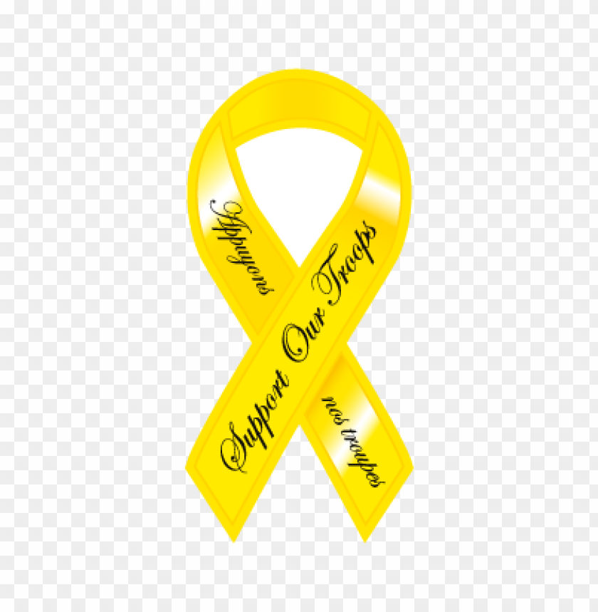  yellow ribbon vector logo free download - 462909