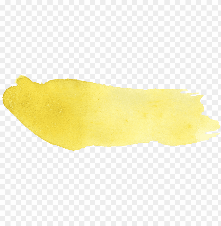 Yellow Watercolor Brush Stroke Png Image With Transparent Background Toppng