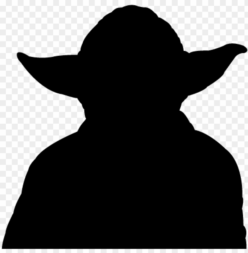 free PNG yoda - silhouette PNG image with transparent background PNG images transparent
