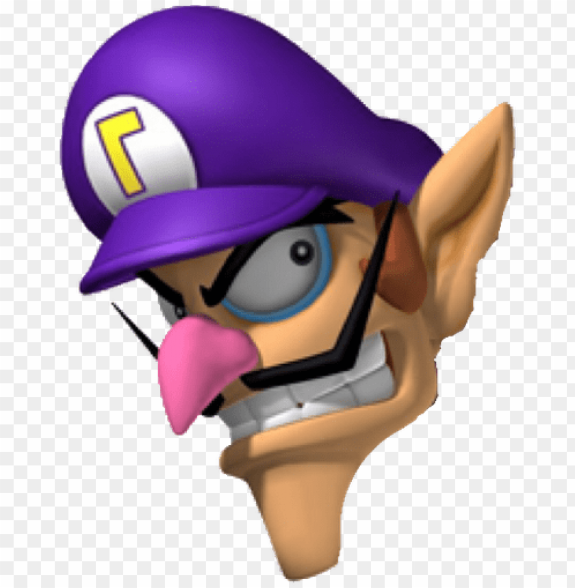 you can use this waluigi head to spread waluigi mario bros personajes luigi PNG transparent with Clear Background ID 171550