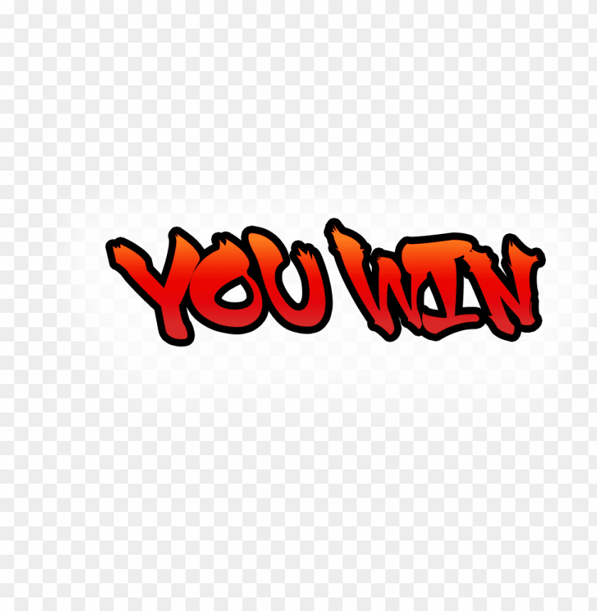 you win png you win text PNG transparent with Clear Background ID 184796