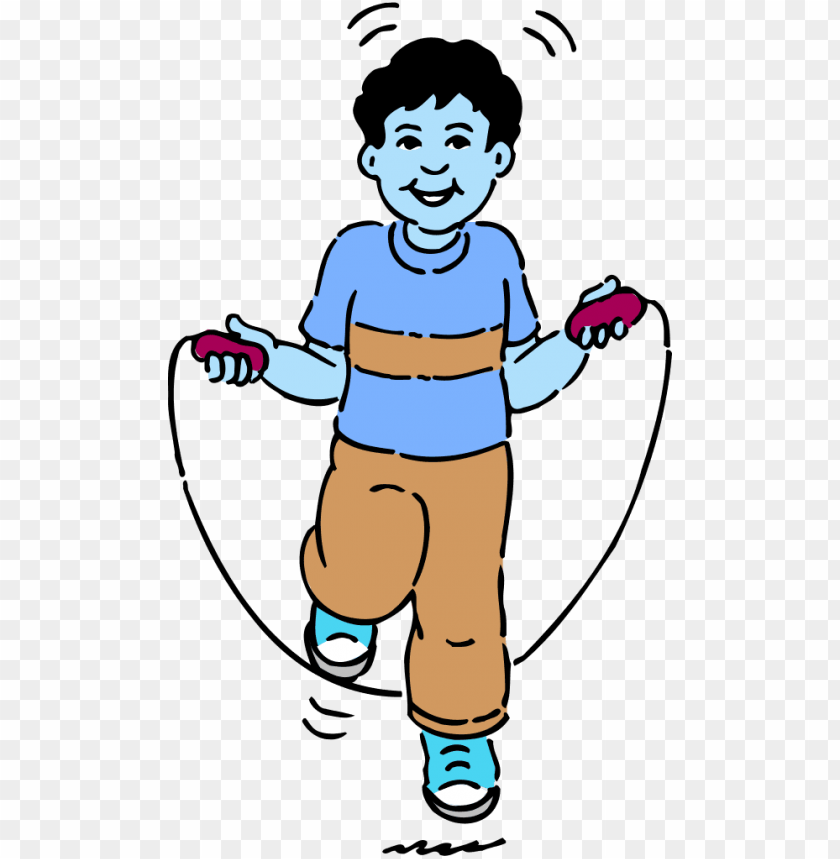 Young Boy Jumping Rope Sport Exercise - Kid Jumping Rope PNG Transparent With Clear Background ID 232577