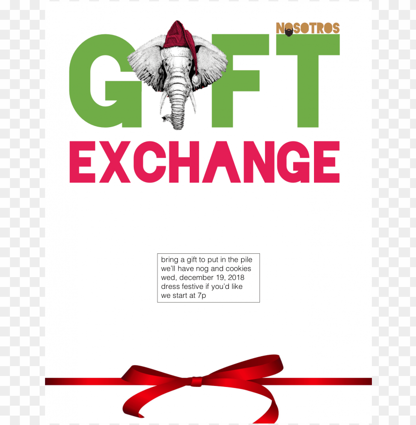 christmas gift, elephant, gift ribbon, gift box, gift bow, elephant silhouette