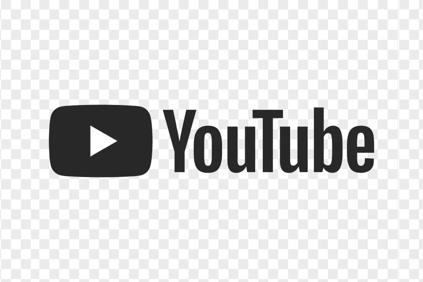 Youtube Dark Logo Official Video Platform PNG Transparent Background