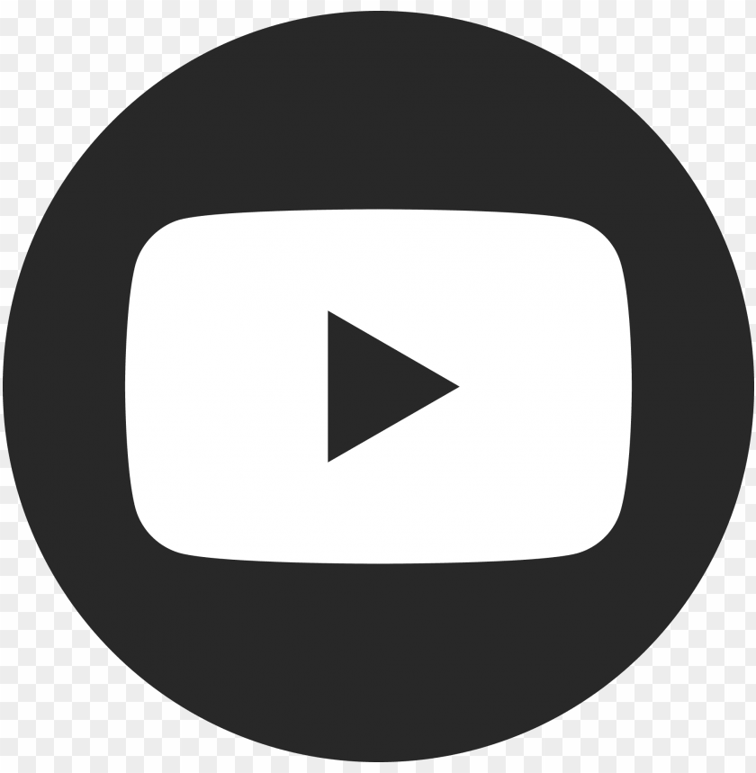 Free Download HD PNG Youtube Icon Black And White PNG Transparent 