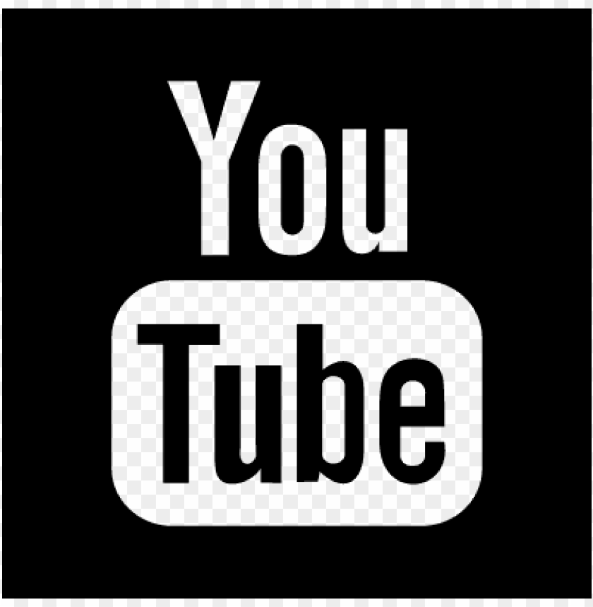 youtube logo black PNG image with transparent background | TOPpng