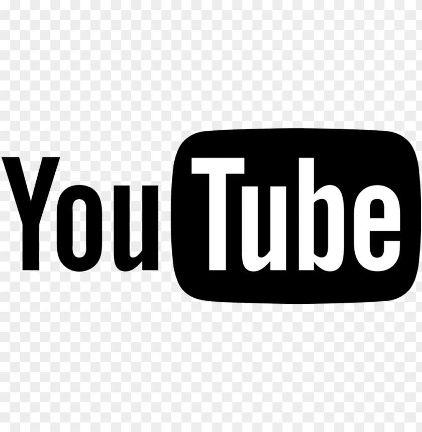 Youtube Logo Black And White Vector Png Image With Transparent