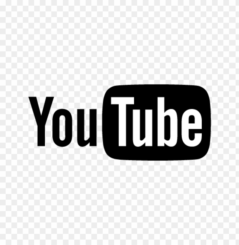  youtube logo vector black - 461300