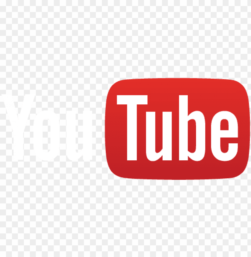 youtube logo white red PNG image with transparent background | TOPpng