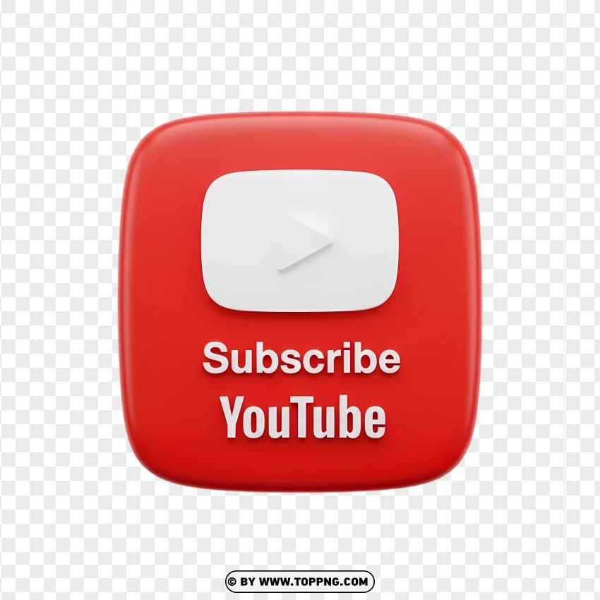Youtube Subscribe Icon PNG Transparent Background