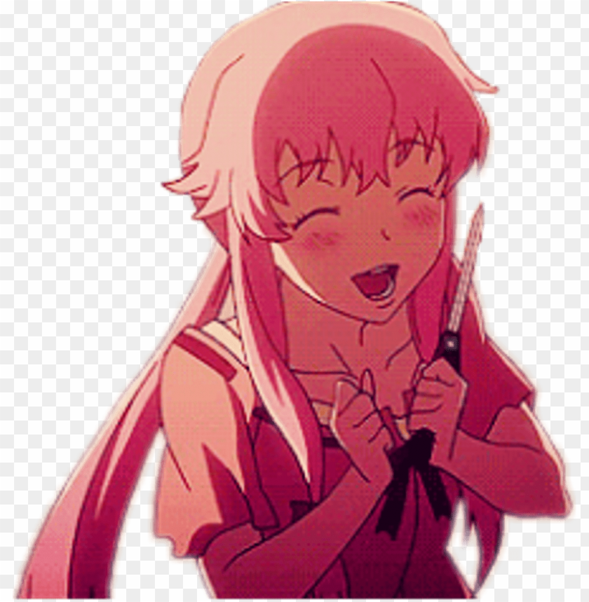 Yuno Gasai Yukiteru Amano Future Diary Anime Mirai, mirai nikki transparent  background PNG clipart