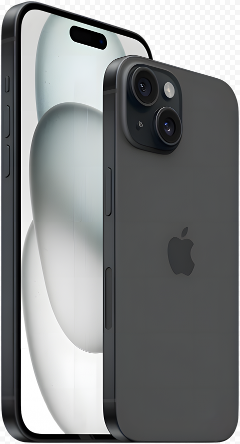 Apple iphone 15 Black Smartphone PNG