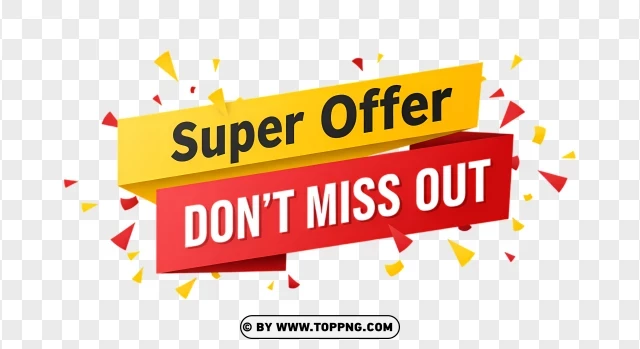 Super Offer Label For Exclusive Discounts PNG Transparent Background