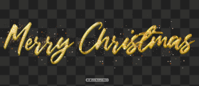 Gold Merry Christmas Luxury Elegant Design Png