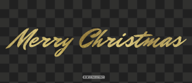 Gold Merry Christmas Luxury Premium Elegant Text Design Png
