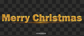 Merry 2023 Christmas Golden Design Png