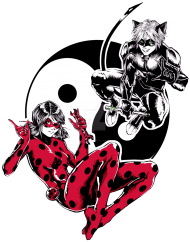 s Miraculous Ladybug Fanart By Carella Art Ladybug Cat Noir Y Rena Rouge Toppng