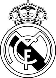 Real Madrid Logo In Black And White PNG TOPpng