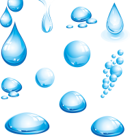 water-droplets - blue water drops PNG image with transparent background ...