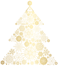 Download christmas gold tree transparent png - Free PNG Images | TOPpng