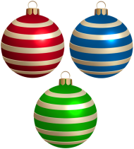 free png striped christmas ball set png - christmas ornament PNG image ...