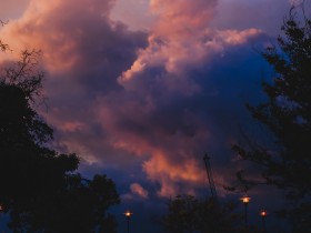 clouds, sky, purple, thick, dark background | TOPpng