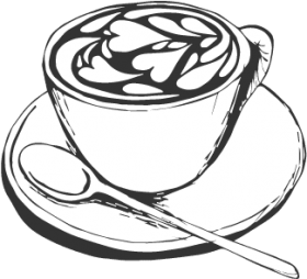 sketch draw coffee cup cartoon vector graphic design Stock Vector  Adobe  Stock