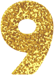 Free download | HD PNG Download gold style number nine clipart png ...