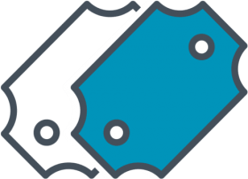 Two Tickets Icon Ticket Ico PNG Image With Transparent Background | TOPpng