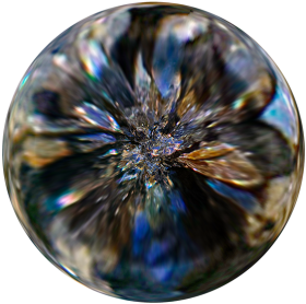 Clear Pc Matte Black Matte Gold - Transparent Glass Ball PNG