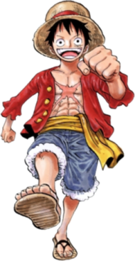 one piece sticker ai generative luffy 33663264 PNG