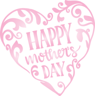 Mother's Day Heart Card Png Clipart | TOPpng