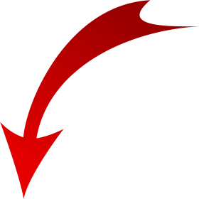 Curved Red Arrow PNG Image With Transparent Background | TOPpng