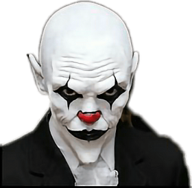 clown clipart scary - scary clown face drawi PNG image with transparent