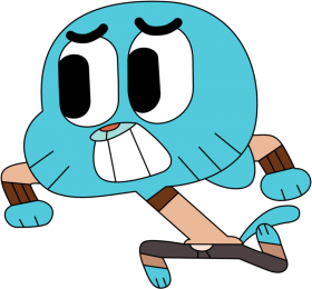 Running Gumball Watterson Sticker - Sticker Mania