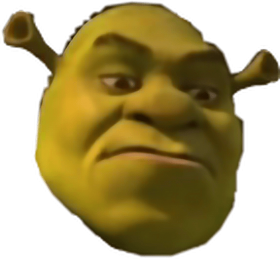 creepy shrek transparency Blank Template - Imgflip