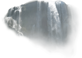 drawn waterfall island - floating island with a castle PNG image with ...
